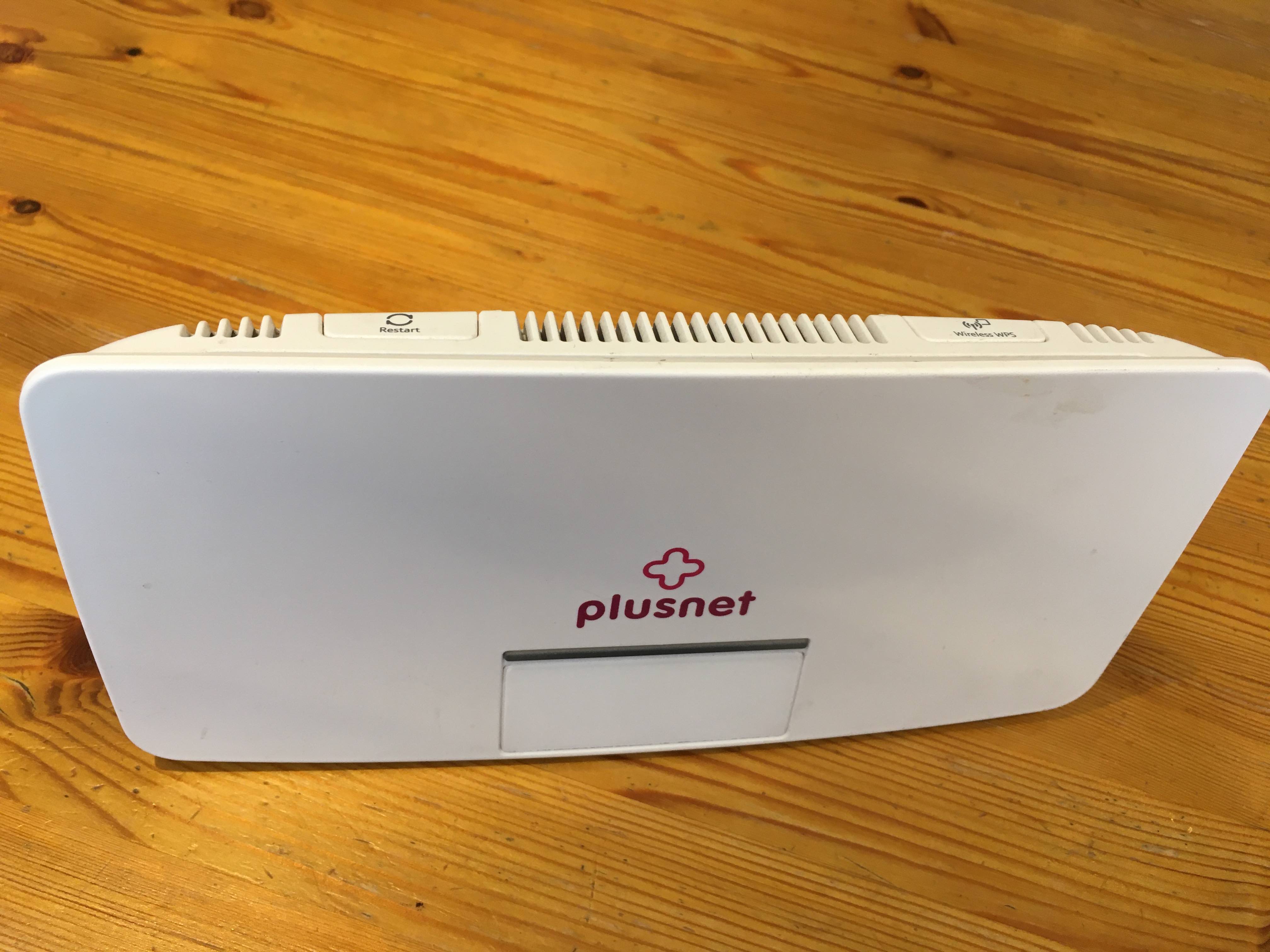 The PlusNet router