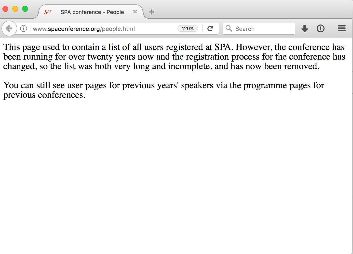 Page showing some not very useful text about the former existence of the people page